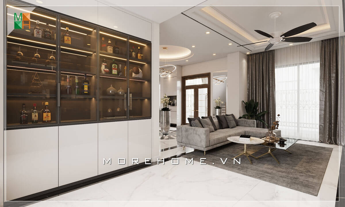 ý tưởng thiết kế phòng khách đẹp tiện nghi nhất